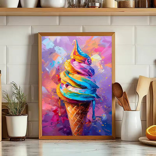 Cherry Dessert Orange Cocktail Ice Cream Lemon Tree Canvas Paintings And Prints Wall Art HD Pictures For Kitchen Wall Home Decor